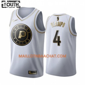 Maillot NBA Indiana Pacers Victor Oladipo 4 Nike 2019-20 Blanc Golden Edition Swingman - Enfant